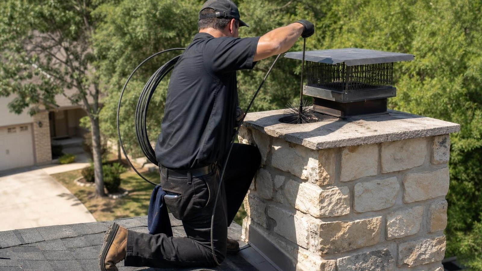 Stone Chimney Repair — chimney sweep & inspection near you